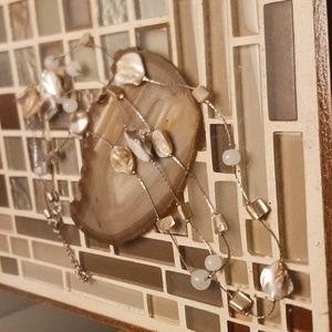 Vintage Crystal & MOP necklace